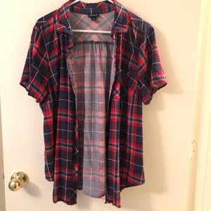 NWOT Torrid Plaid Top